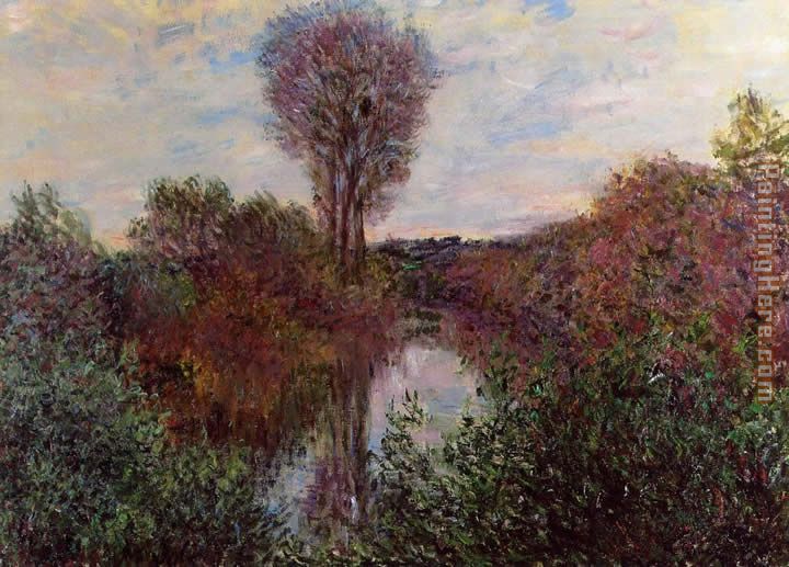 Small Arm of the Seine at Mosseaux painting - Claude Monet Small Arm of the Seine at Mosseaux art painting